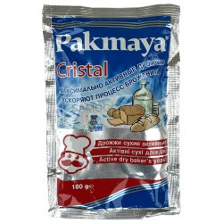 Дрожжи сухие активные Pakmaya Cristal 100г.